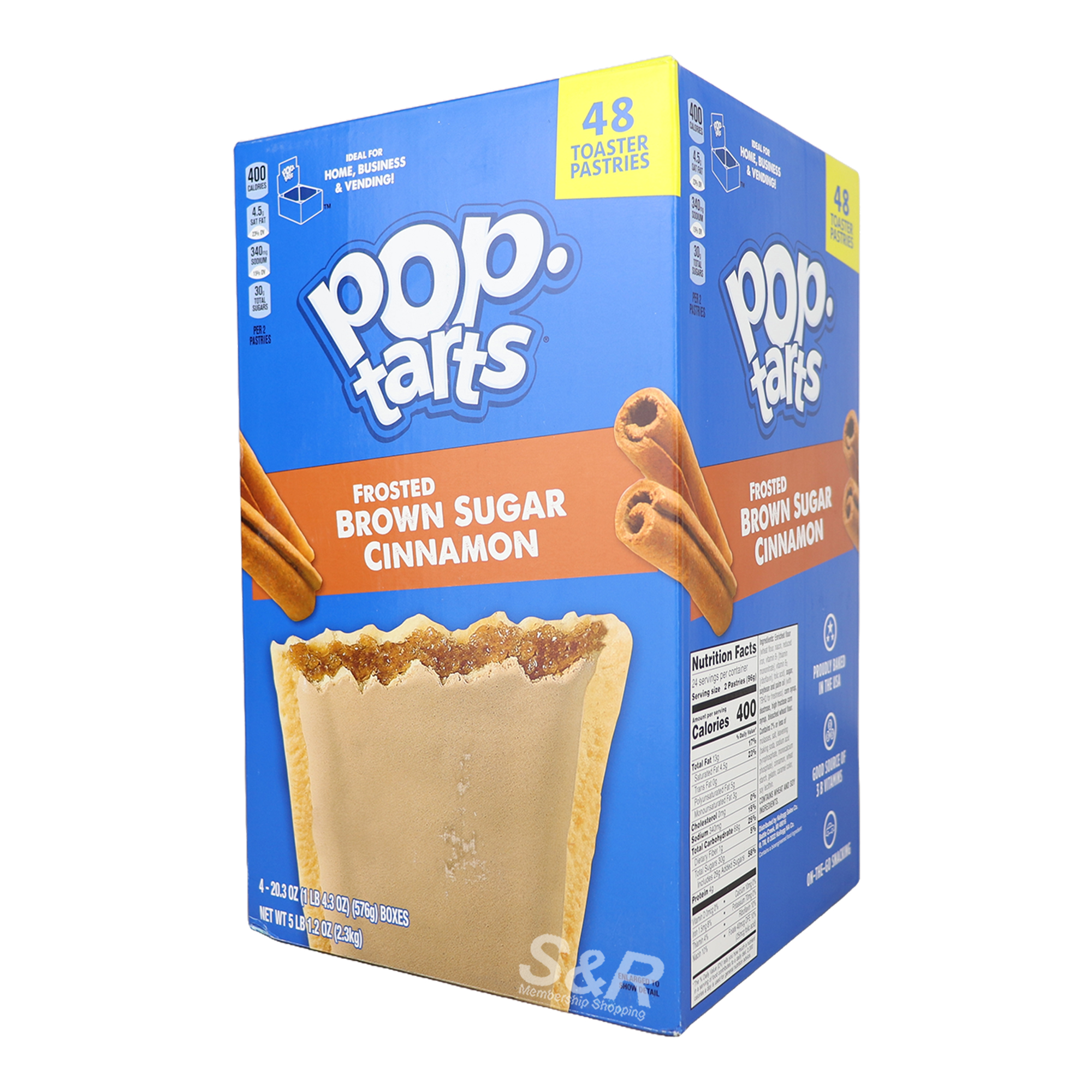 Kellogs Pop Tarts Frosted Brown Sugar Cinnamon 48pcs